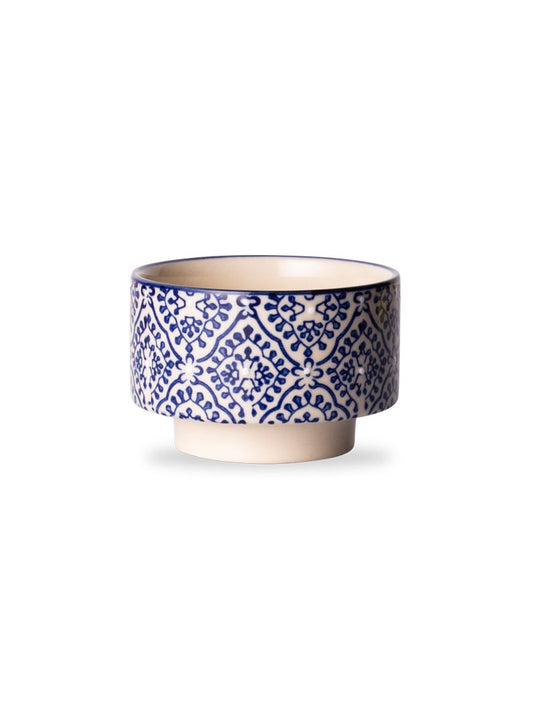 Classic Patterned Navy Tea Cup