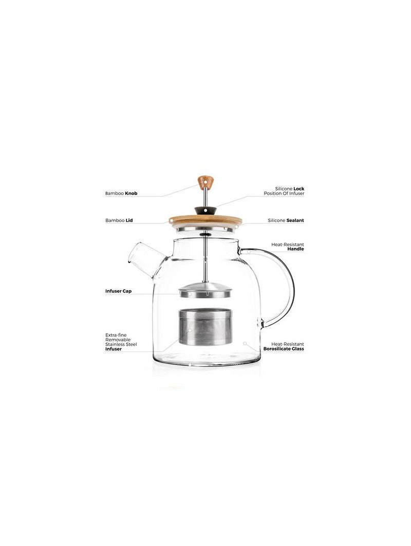 Glass Teapot & Kettle with Infuser