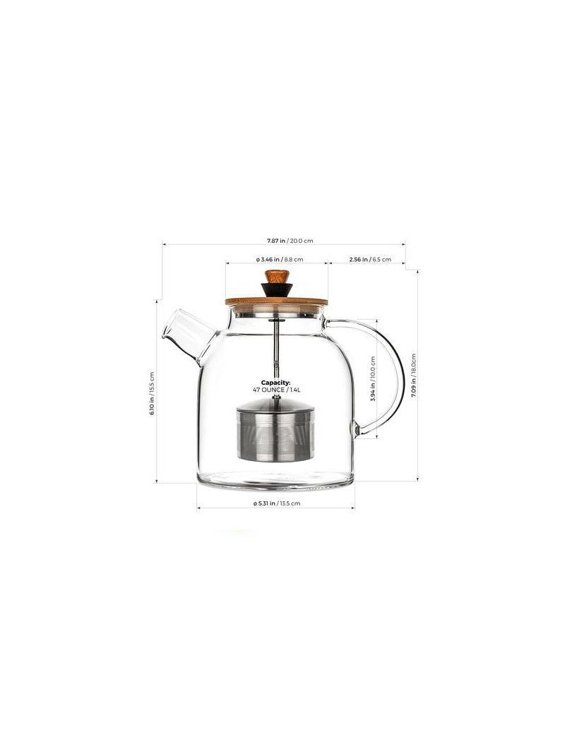 Glass Teapot & Kettle with Infuser