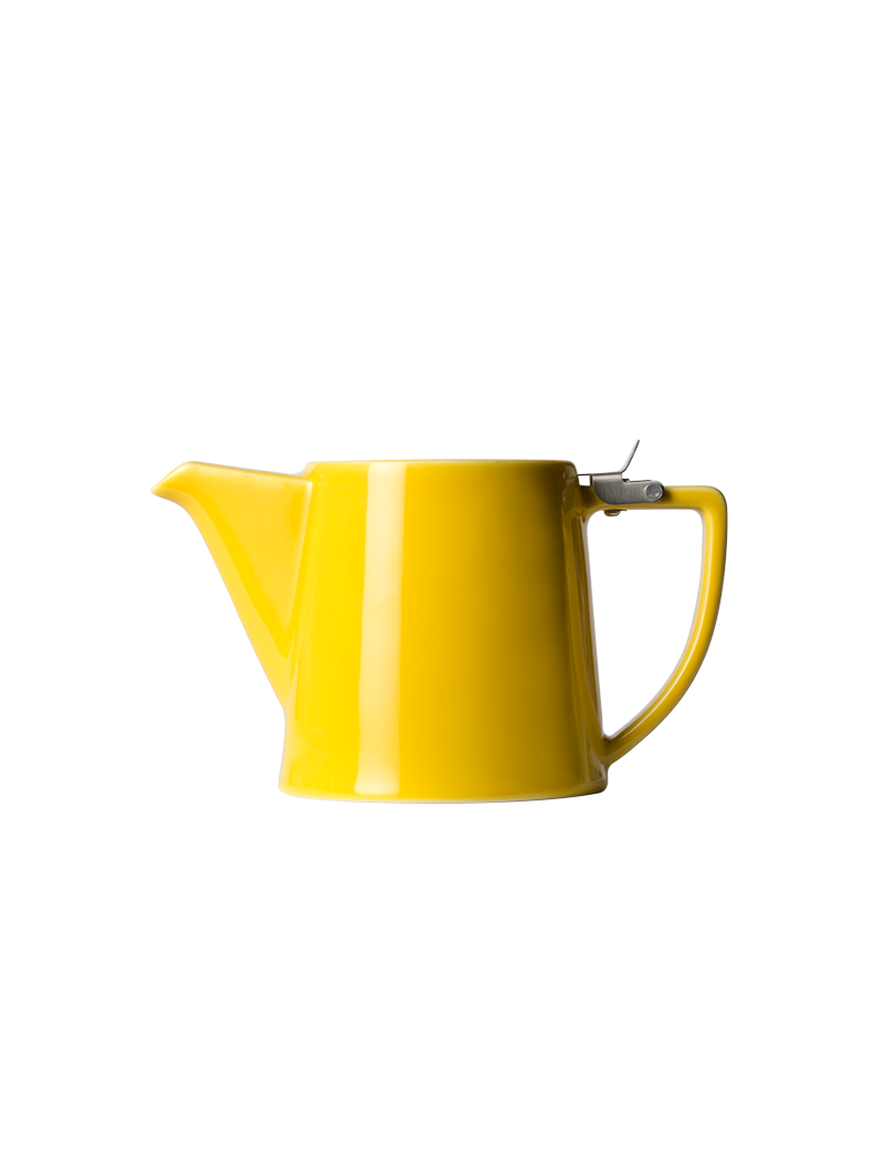 Porcelain Yellow Teapot & Infuser